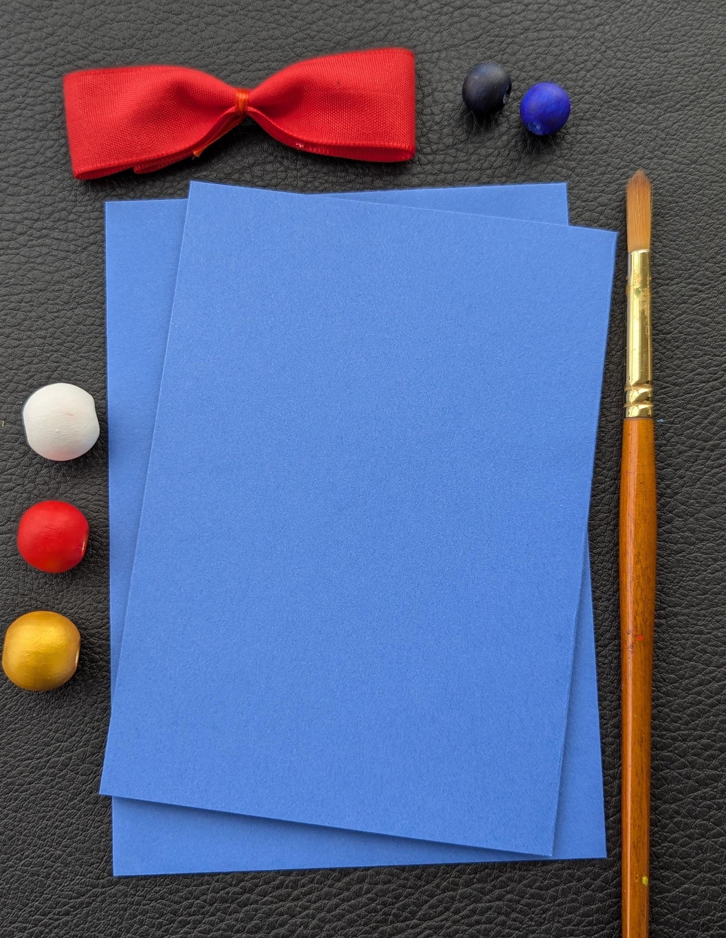 Handmade Birthday Card: Colorful Balloons, Hand-Painted with Blue Envelope