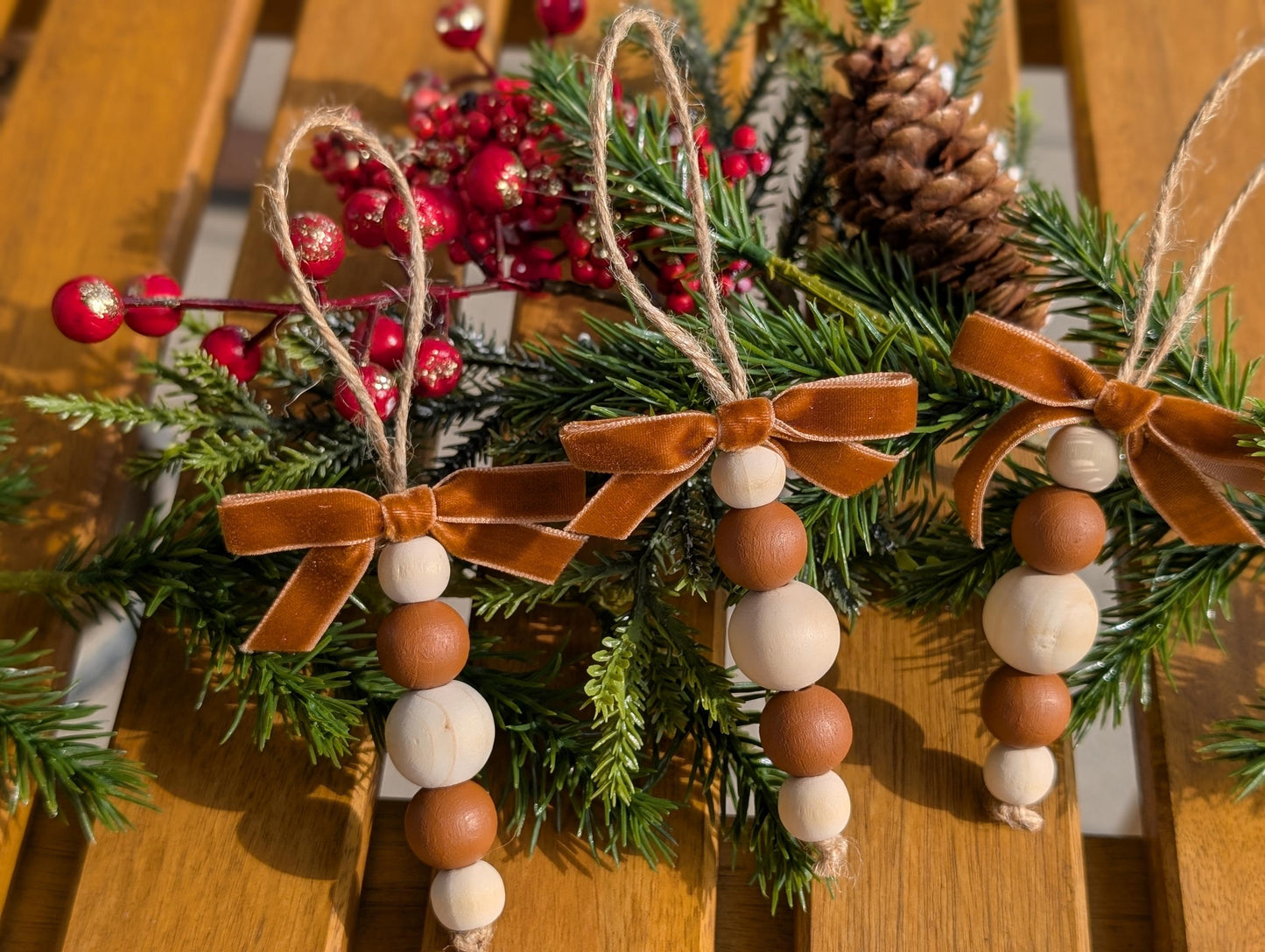 Hand Painted Christmas Ornaments: Acrylic Holiday Decor - Set of 3/6