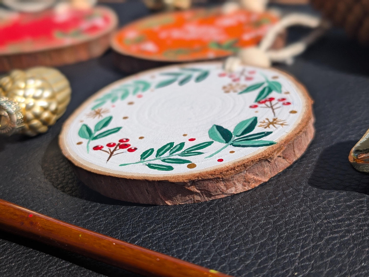 Personalized Wooden Christmas Ornaments, Holiday Decoration, Rustic Decor, Unique Xmas hanging