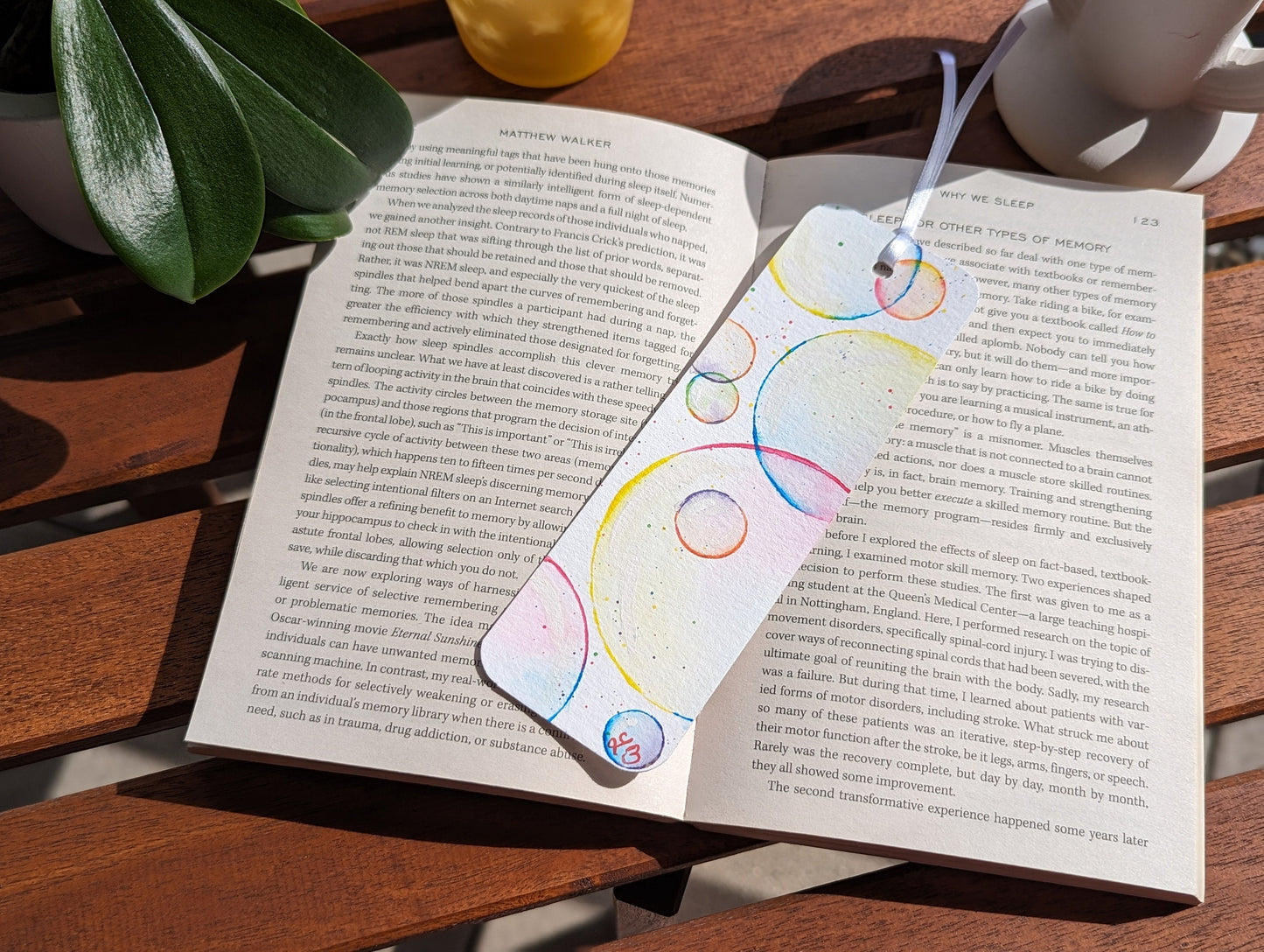 Handmade Bubbles Bookmark, Birthday Gift, Daughter Gift, Mothers day gift, Gift for Readers, Gift for Teacher, Colorful Gift for Book Lover