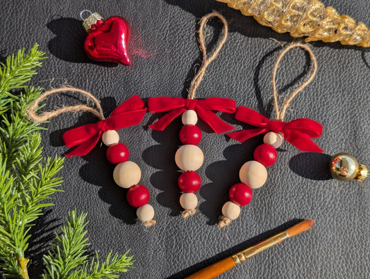 Hand Painted Christmas Ornaments: Acrylic Holiday Decor - Set of 3/6