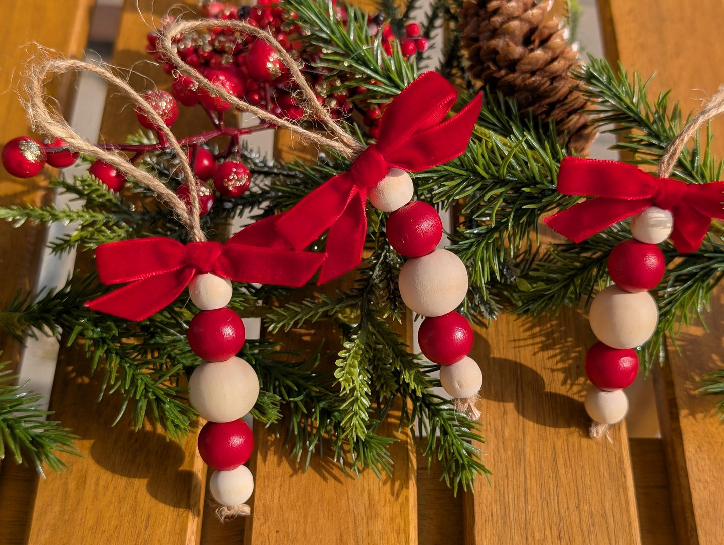 Hand Painted Christmas Ornaments: Acrylic Holiday Decor - Set of 3/6