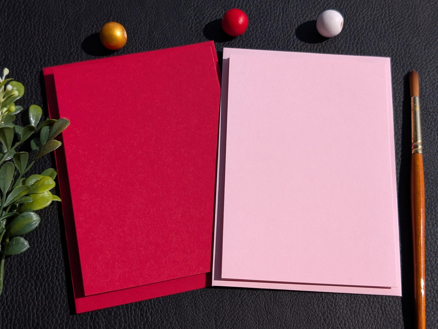 Hand Painted Heart Card: Romantic Anniversary, Birthday, Love Card