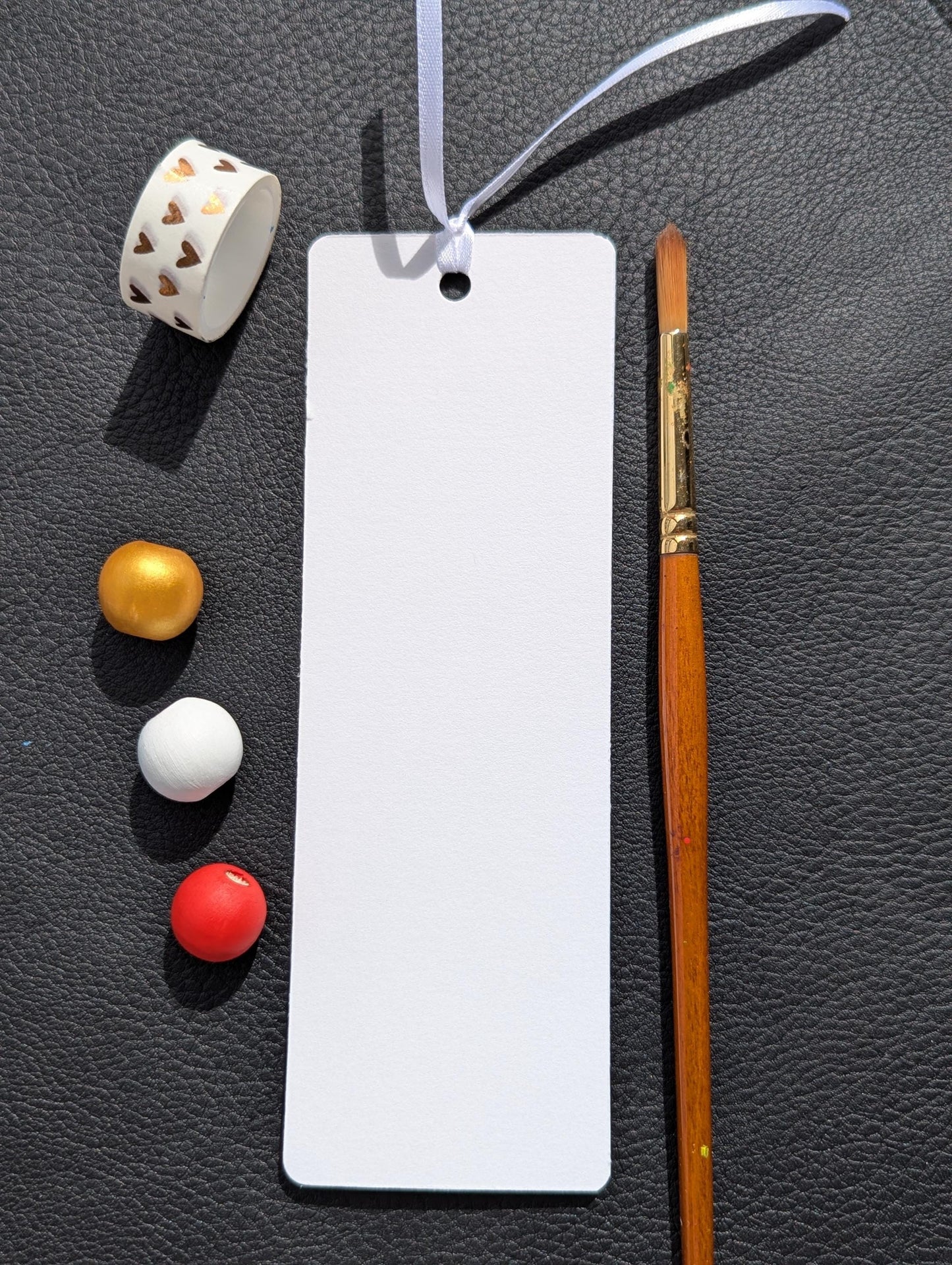 Hand Painted Bookmark: Abstract Acrylic Painting, Book Lover Gift