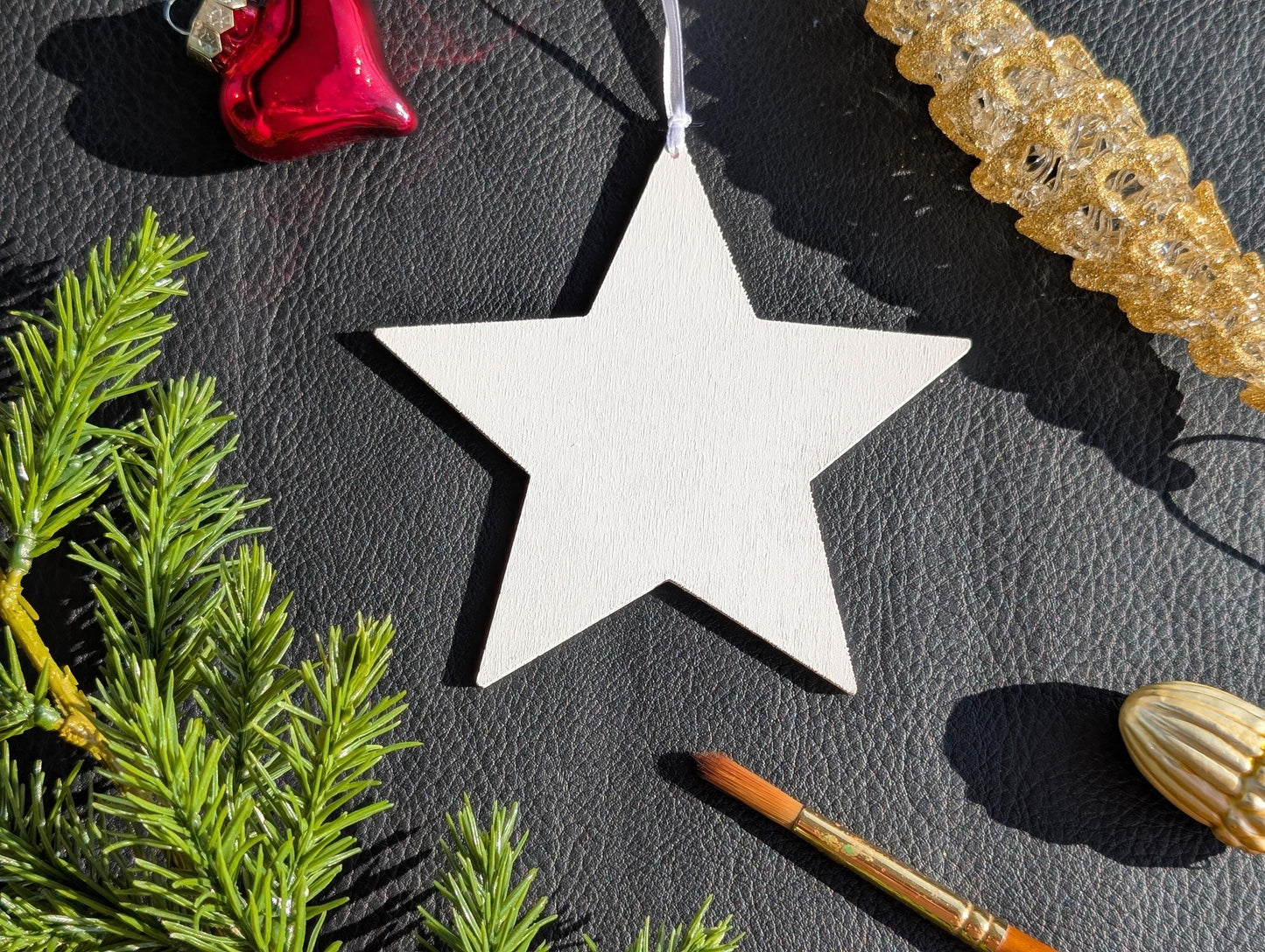 Wooden Christmas Star Ornaments , Holiday Decoration, Rustic Decor, Unique Xmas hanging