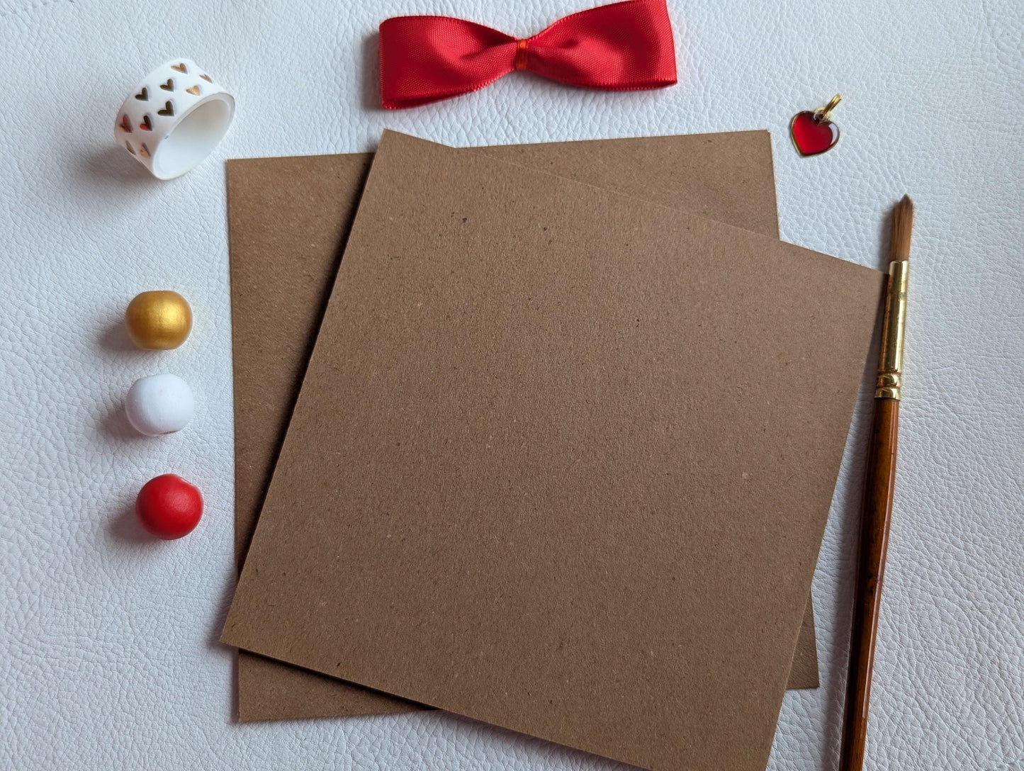 Hand Painted Birthday Card: Modern Gift Box Design