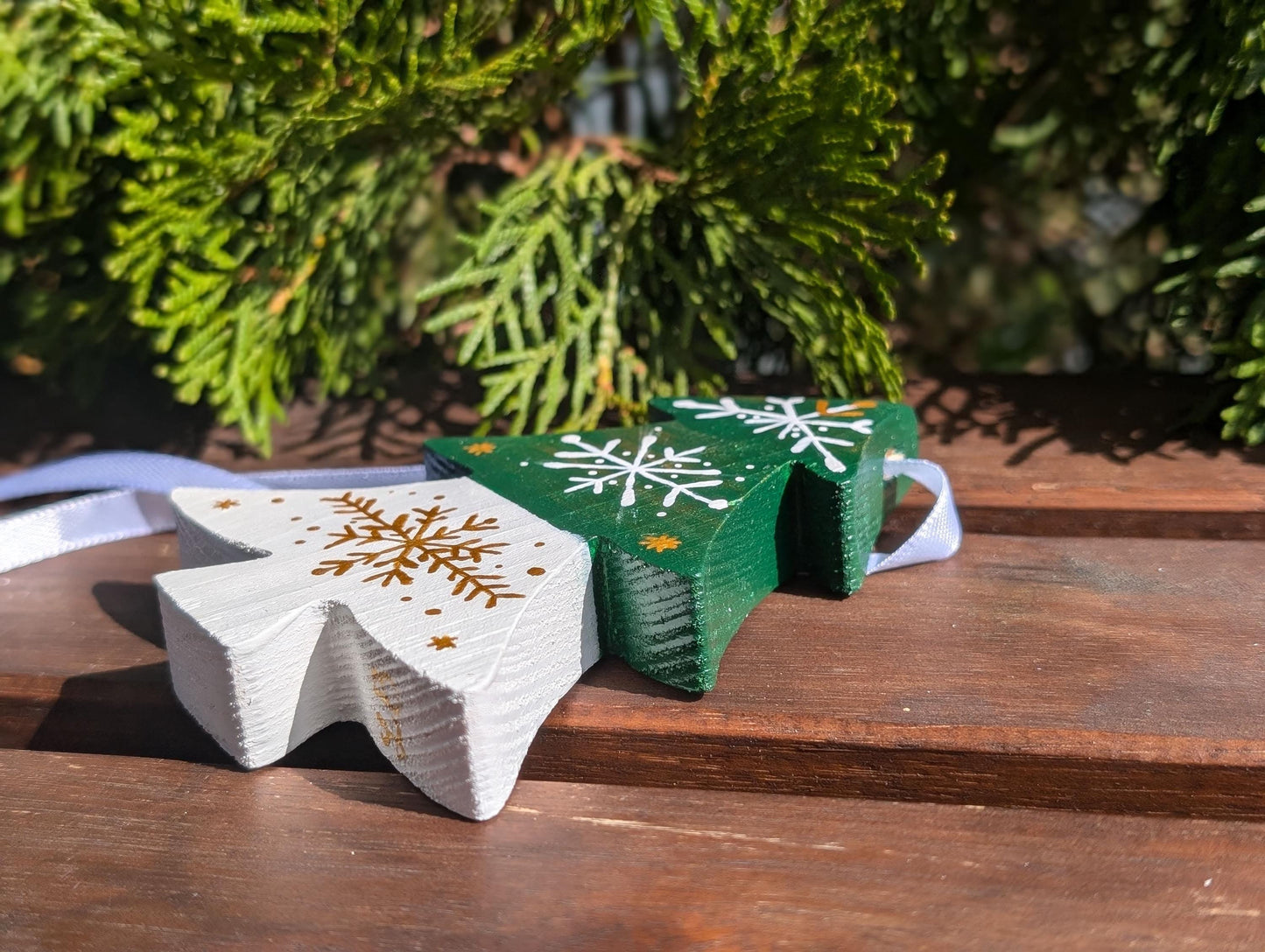 Wooden Christmas Ornament, Holiday Decoration, Rustic Decor, Unique Xmas hanging