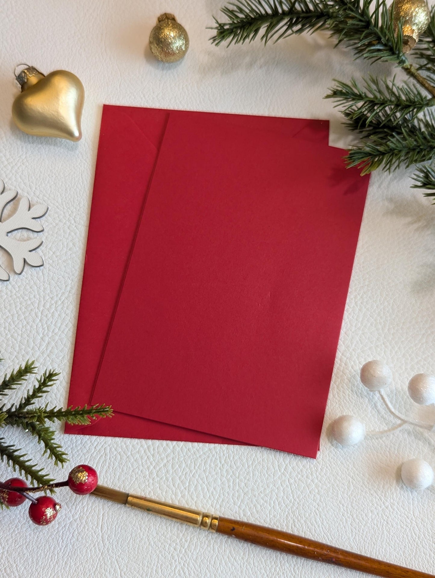 Handmade Christmas Card: Black Paper, Gold Splatter Tree