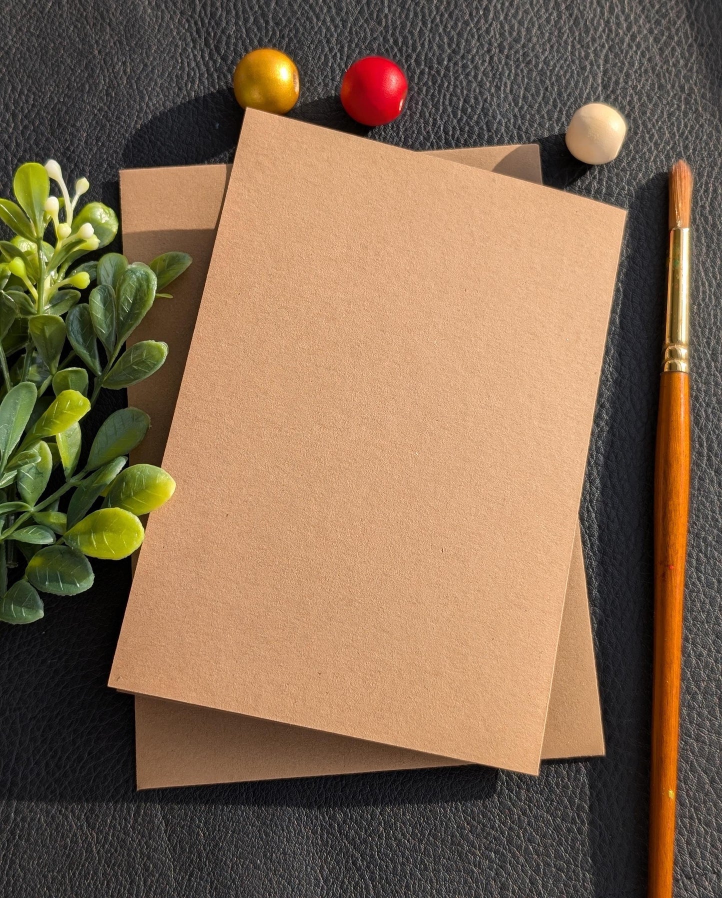 Hand-Painted Abstract Universe Card: Handmade Birthday Greeting