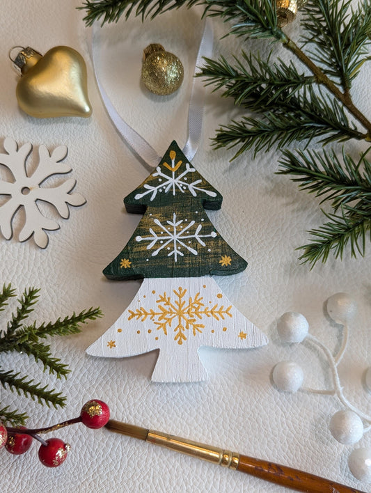 Wooden Christmas Ornament, Holiday Decoration, Rustic Decor, Unique Xmas hanging