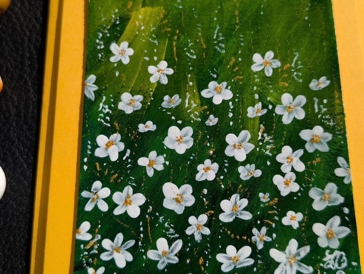 Hand-Painted Floral Birthday Card: Nature-Inspired Greeting, All occasions Greetings Card