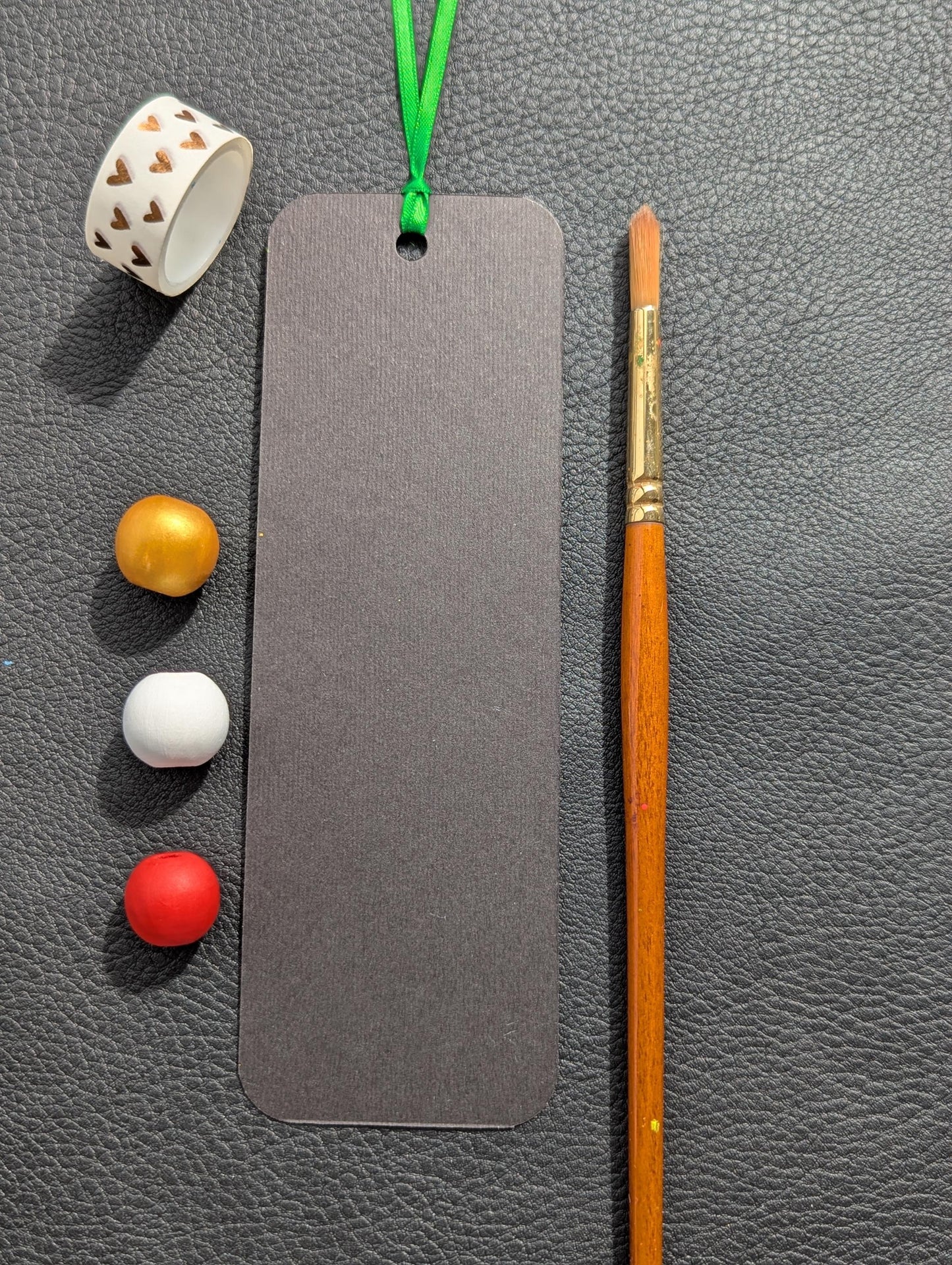 Hand Painted Bookmark: Abstract Acrylic Painting, Signed Art